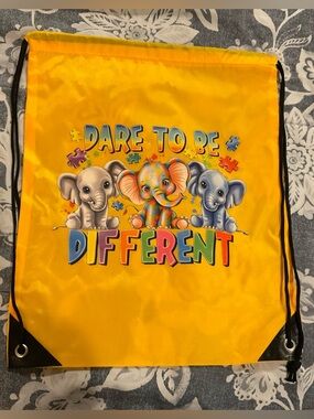 Colorful Drawstring Bag, NWOT
